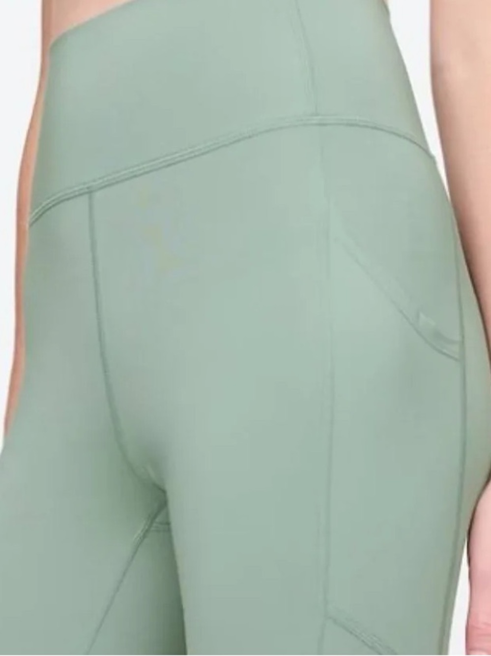 GAP FIT - Light Sage Green 2 pc Outfit - Half Zip Shirt XL & Matching Leggings L - Picture 11 of 13